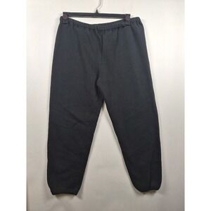 Vtg 90s Russell Athletic Sweatpants Mens M Black Made in USA Blank Joggers M